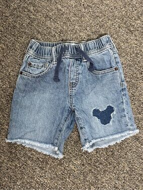 GAP kids toddler boys denim jean shorts Disney Mickey 5